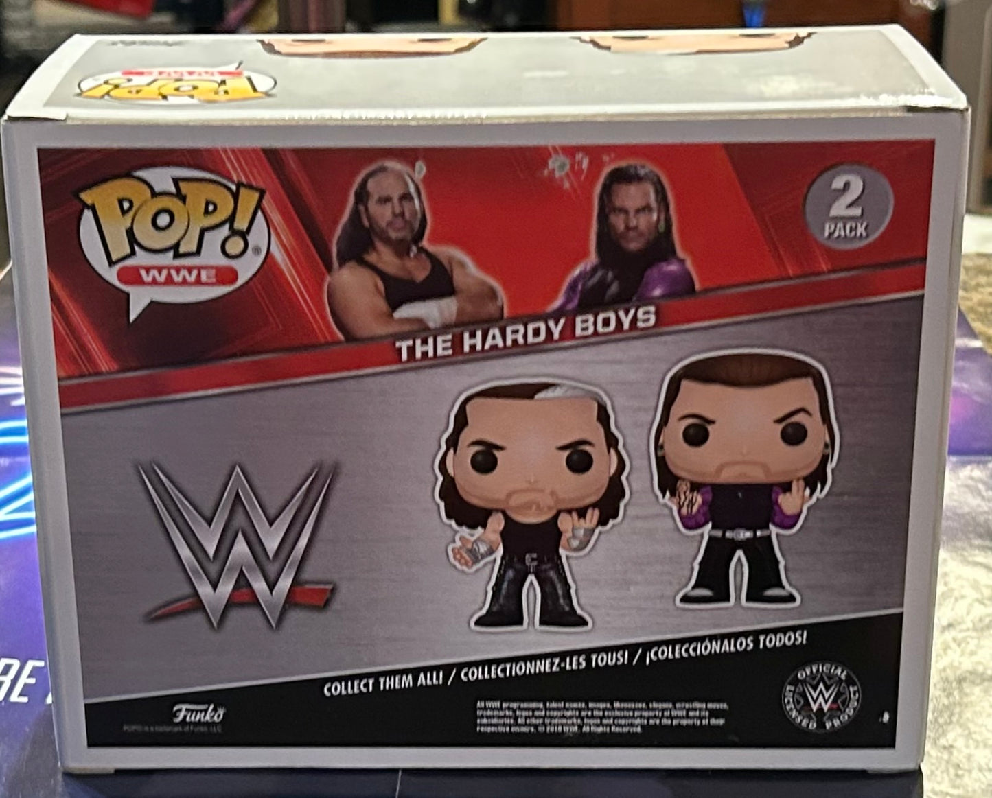 * Hardy Boyz SIGNED WWE Funko Pop (Awesome Piece)