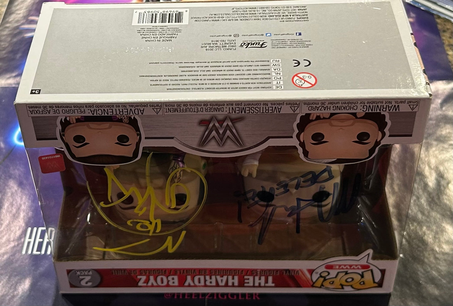 * Hardy Boyz SIGNED WWE Funko Pop (Awesome Piece)