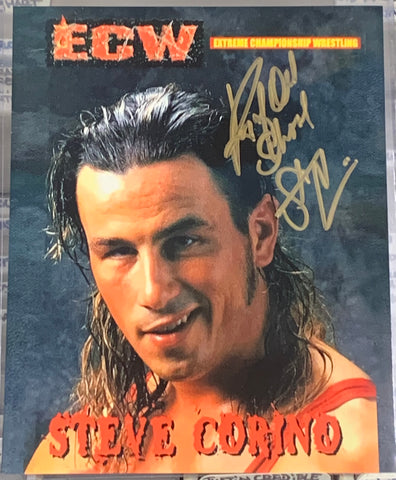 “King of Old School” Steve Corino ECW Signed 8x10 Color Photo (Comes w/COA)