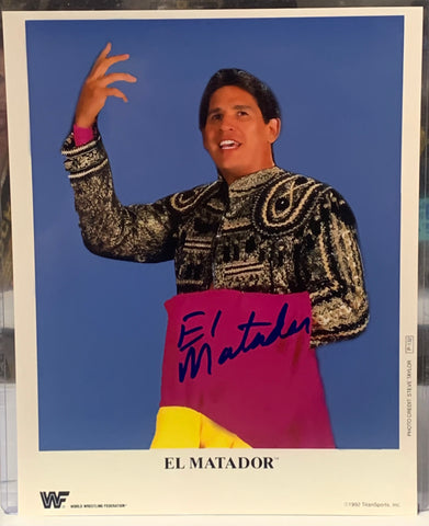 Tito Santana aka El Matador Signed 8x10 Color Photo HOF (Comes w/COA)