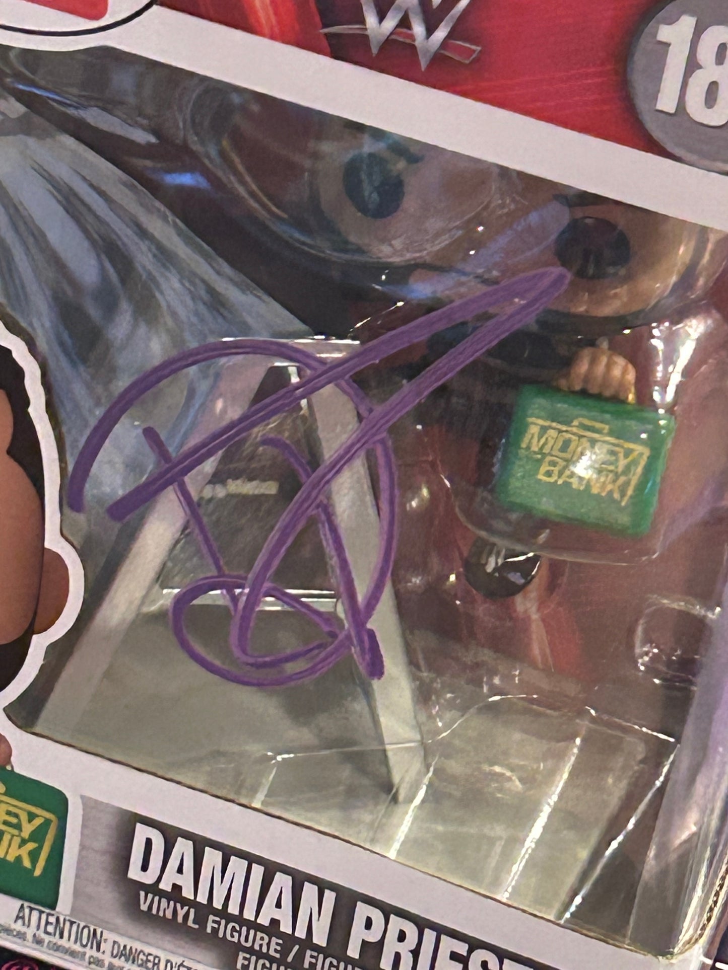 * Damian Priest SIGNED WWE “Money In The Bank” Funko Pop (Beautiful Signature)