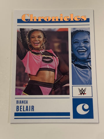 Bianca Belair 2023 WWE Panini Chronicles Gold Parallel Card