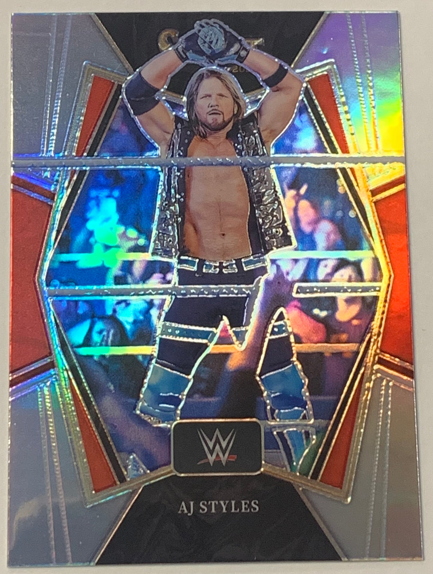 AJ Styles 2022 WWE Panini Select Prizm Silver Card