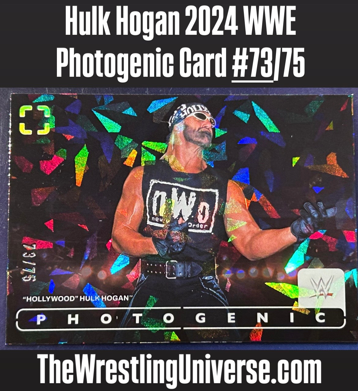 * Hollywood Hulk Hogan 2024 Panini Photogenic NWO Card #73/75