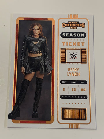 Becky Lynch 2023 WWE Chronicles Contenders Gold Parallel Card