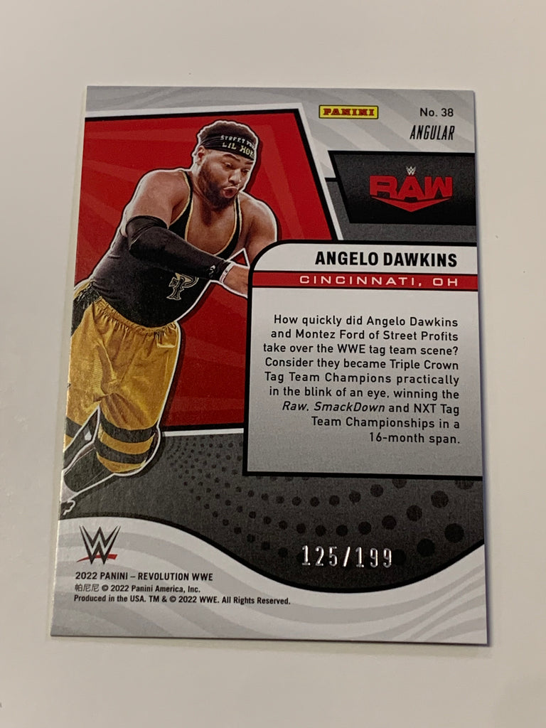 Angelo Dawkins 2022 WWE Revolution “ANGULAR” Parallel Card #125/199 ...