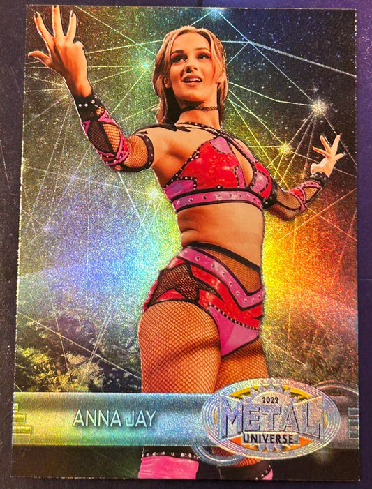 * Anna Jay 2022 AEW Skybox Metal Universe Retro Insert Card