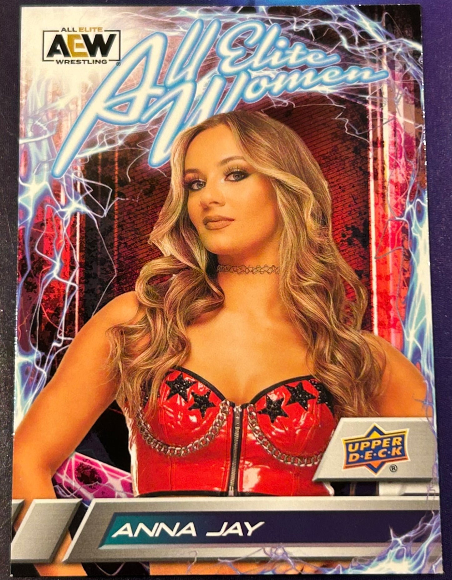 * Anna Jay 2023 AEW UD Upper Deck “All Elite Women” Insert Card