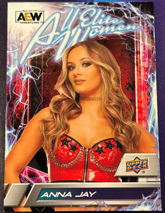 * Anna Jay 2023 AEW UD Upper Deck “All Elite Women” Insert Card