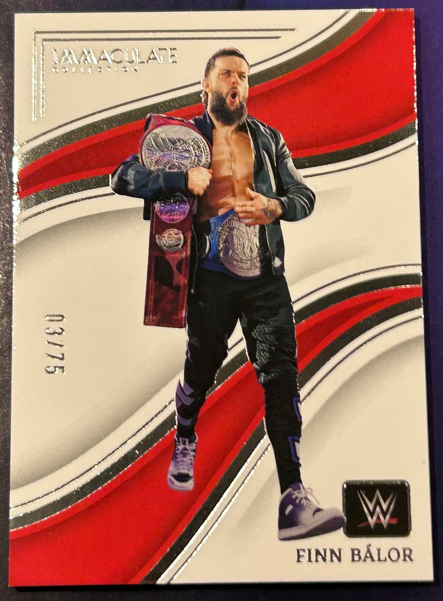 * Finn Balor 2023 Immaculate Collection Card #3/75