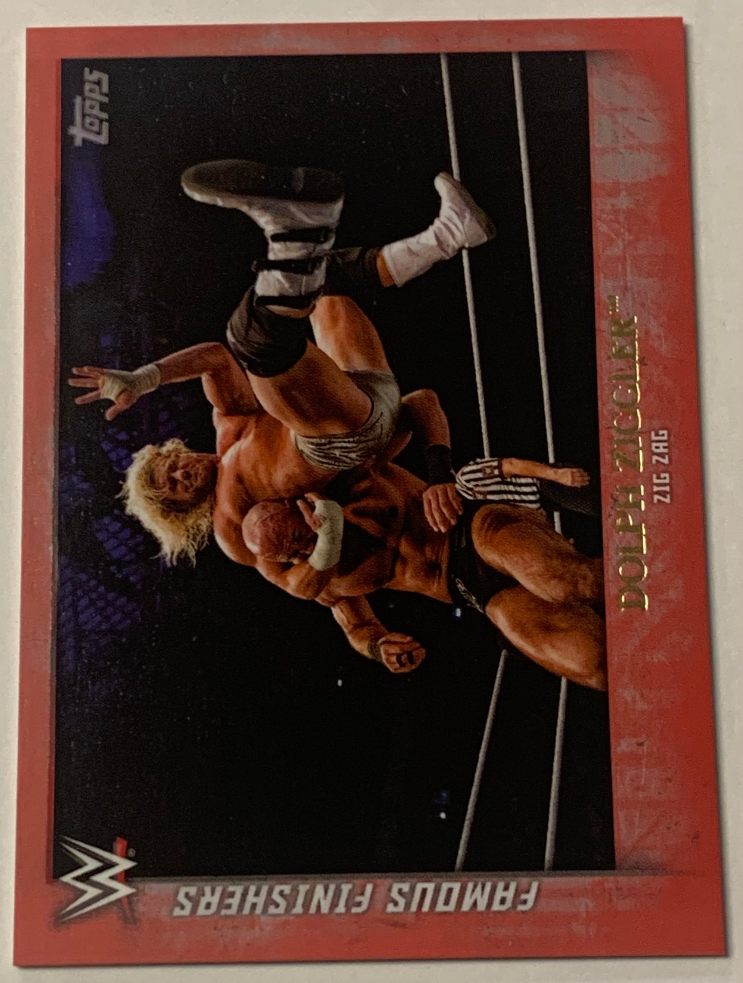 Dolph Ziggler 2015 WWE Topps Undisputed Famous Finishers RED PARALLEL