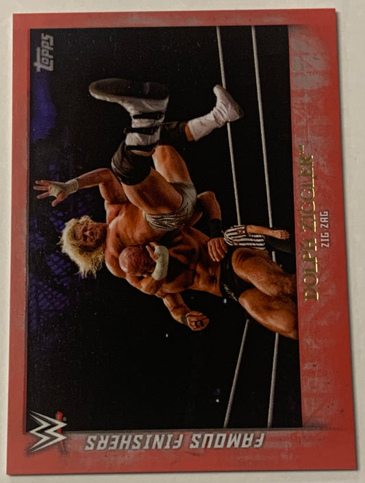 Dolph Ziggler 2015 WWE Topps Undisputed Famous Finishers RED PARALLEL