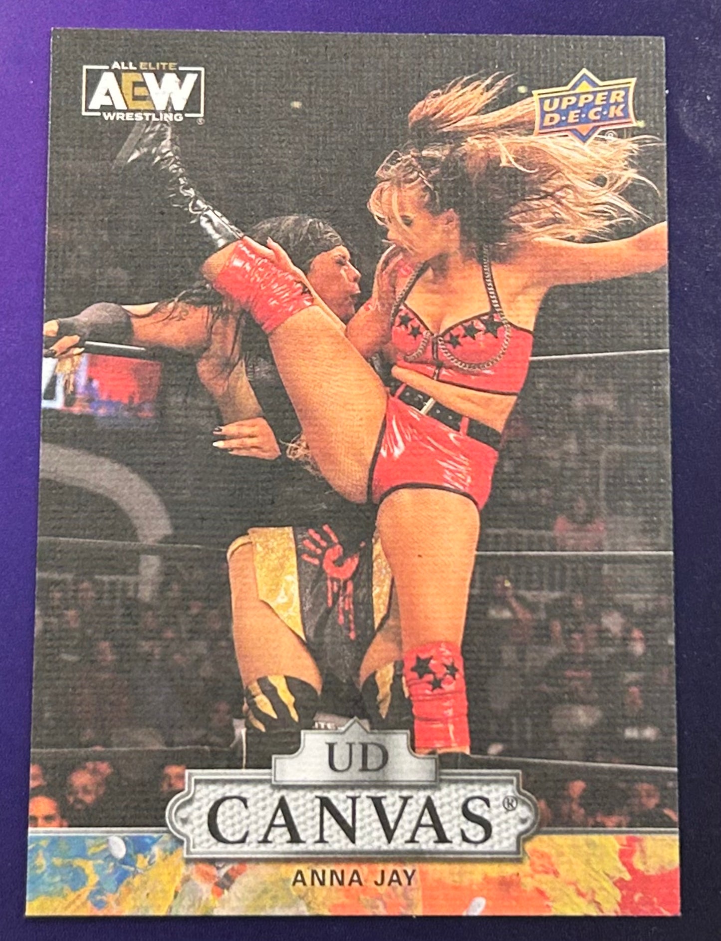 * Anna Jay 2023 AEW UD Upper Deck CANVAS Insert Card