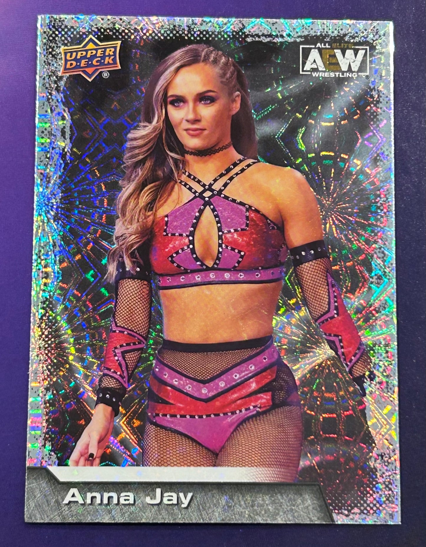* Anna Jay 2022 AEW UD Upper Deck PYRO Parallel Card