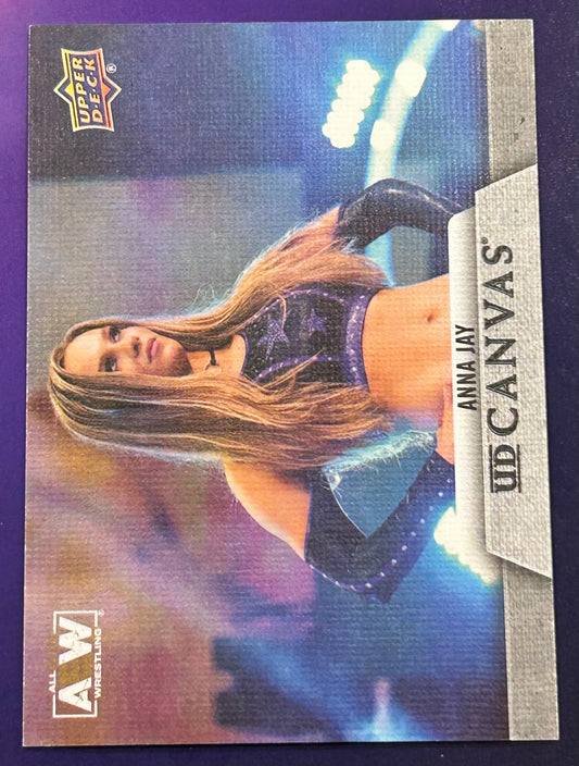* Anna Jay 2021 AEW UD Upper Deck 1st Edition CANVAS Insert Card