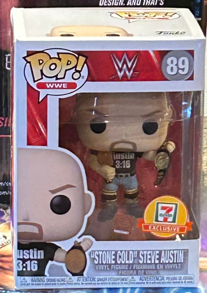 * Stone Cold Steve Austin WWE 7/11 Exclusive Funko Pop #89