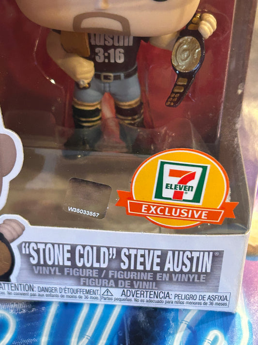 * Stone Cold Steve Austin WWE 7/11 Exclusive Funko Pop #89
