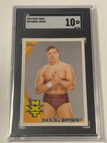 Daniel Bryan 2010 WWE NXT Topps Rookie Card Graded SGC 10 (Gem Mint)