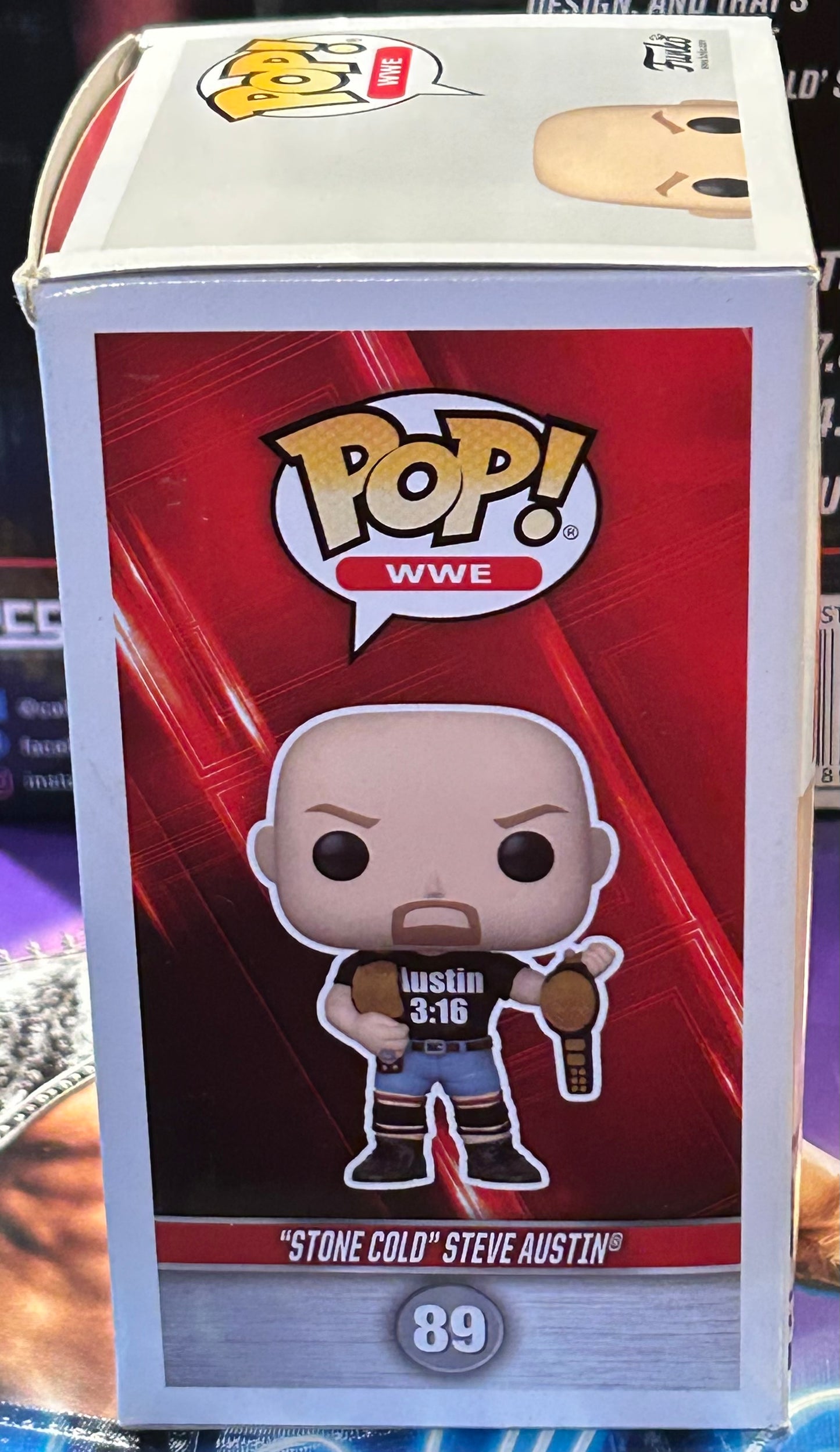 * Stone Cold Steve Austin WWE 7/11 Exclusive Funko Pop #89