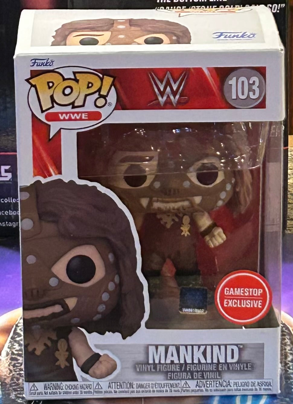 * Mankind WWE Gamestop Exclusive Funko Pop