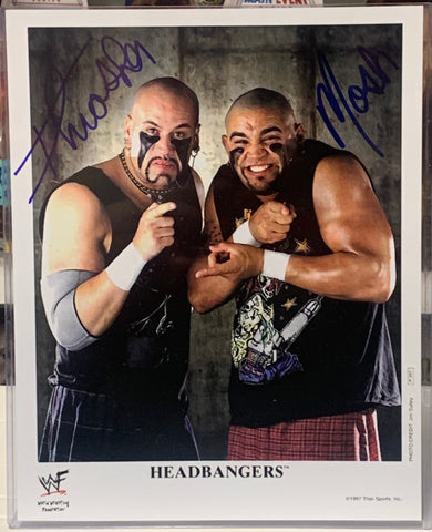 The Headbangers Signed 8x10 Color Photo WWE (Comes w/COA)