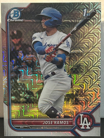 Jose Ramos 2022 Bowman Chrome Mega Box MOJO ROOKIE Card DODGERS