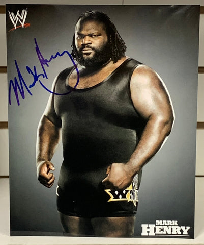 Mark Henry Signed 8x10 Color Photo COA