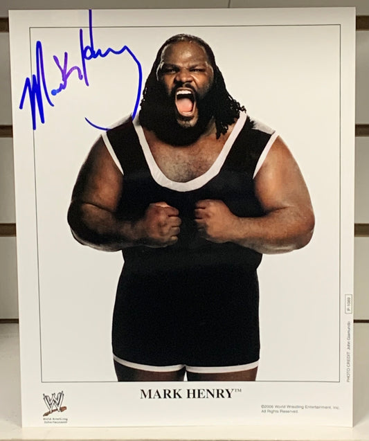 Mark Henry Signed 8x10 Color Photo COA