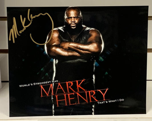 Mark Henry Signed 8x10 Color Photo (Comes w/COA)