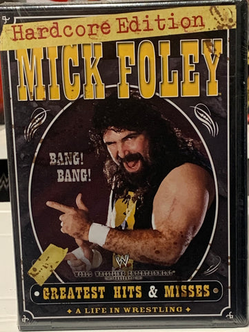 Mick Foley DVD (3-Disc Set) Hardcore Edition “Greatest Hits & Misses” (Sealed & Brand New)