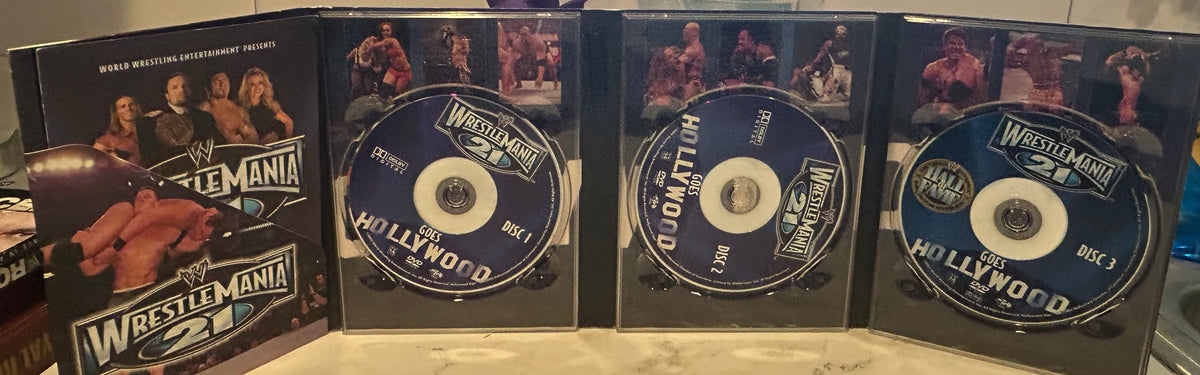 + WWE DVD “Wrestlemania 21” (3-Disc Set) Includes Hall of Fame Ceremony