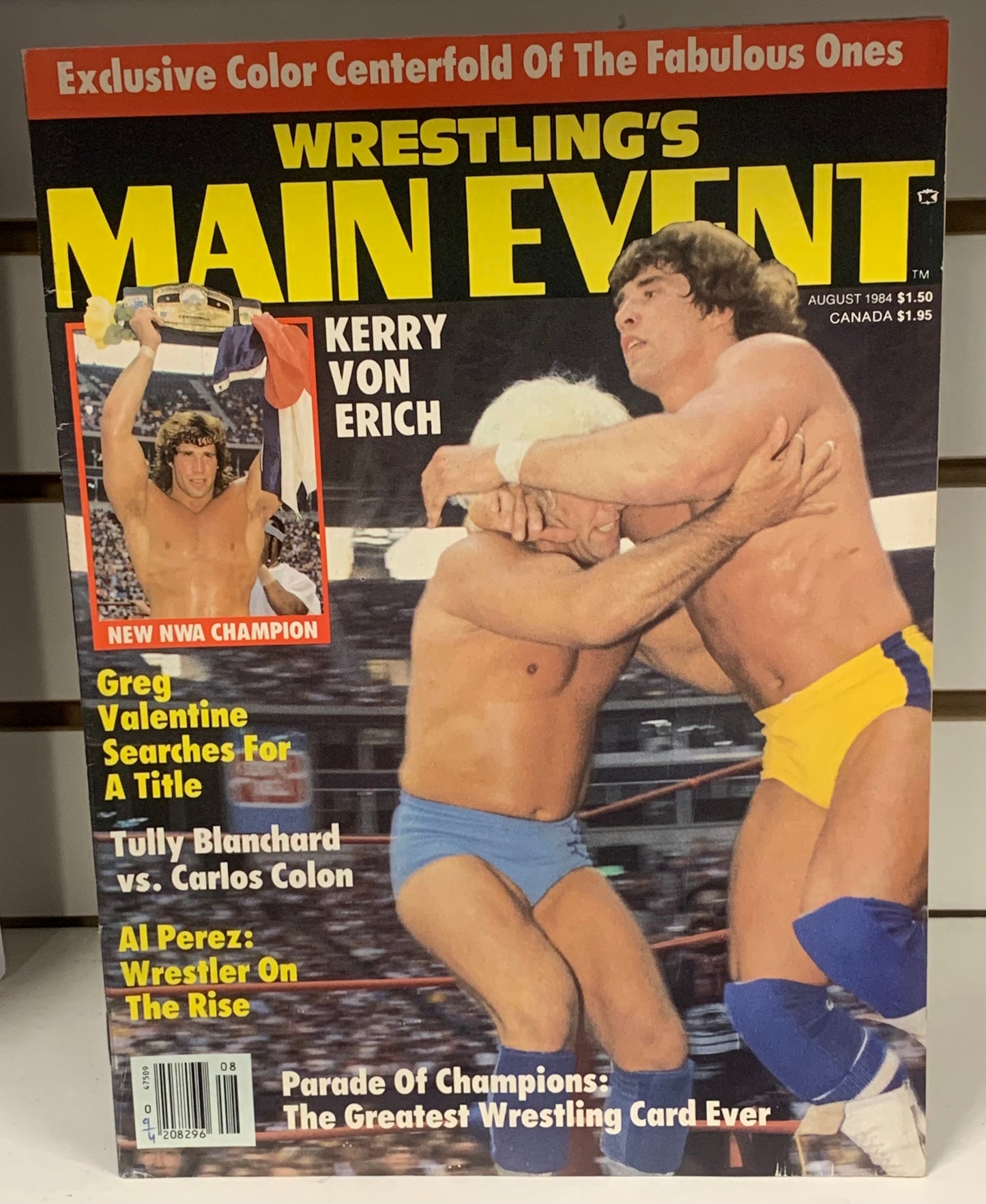 Wrestling’s Main Event Magazine August 1984 (Poster The Fabulous Ones)