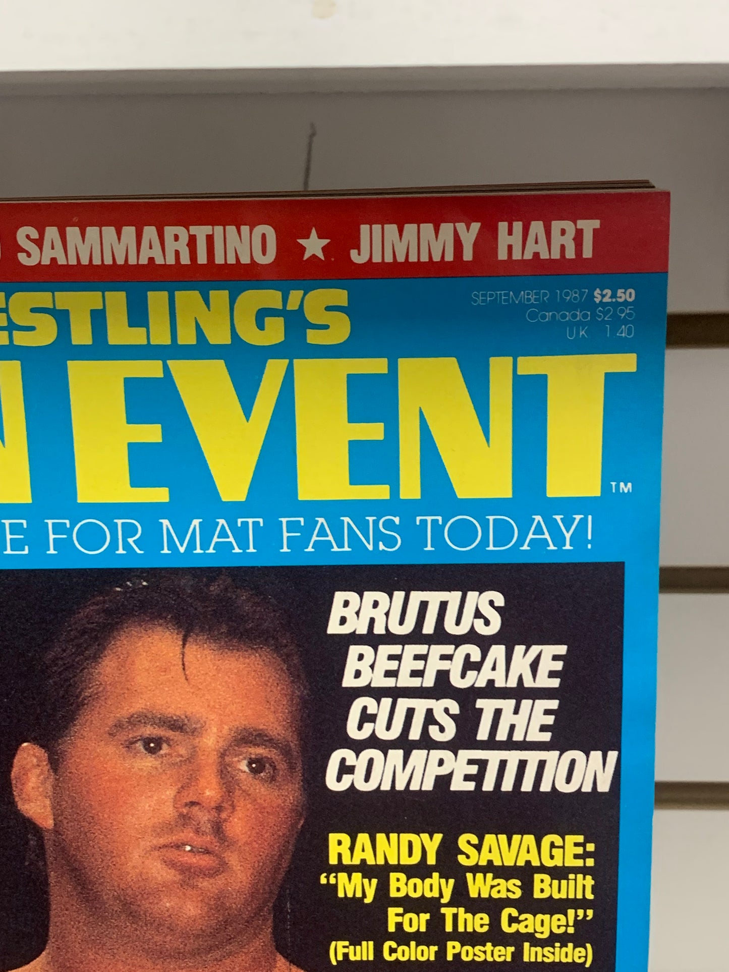 Wrestling’s Main Event Magazine September 1987 (Poster Randy Savage)