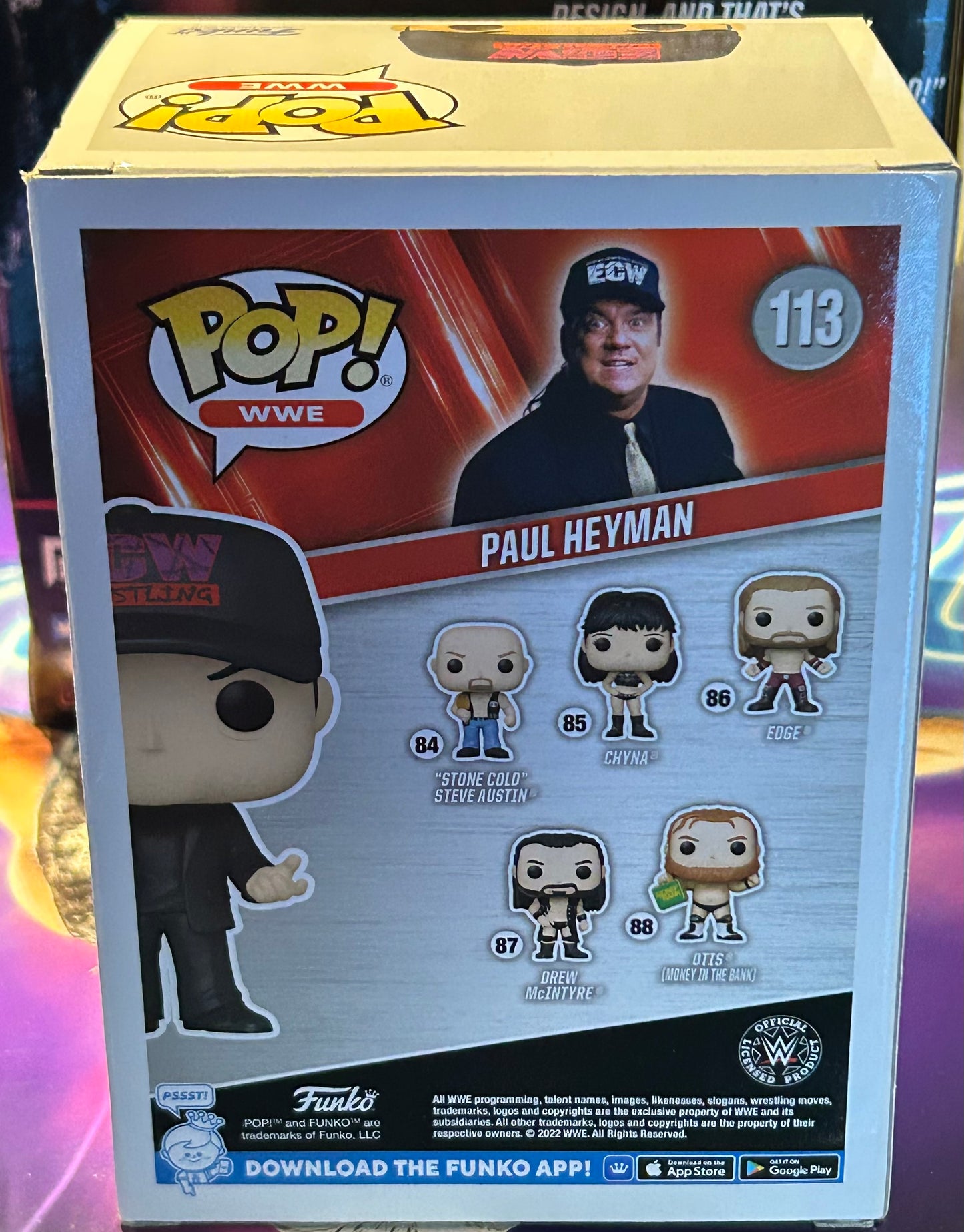 * Paul Heyman WWE ECW Gamestop Exclusive Funko Pop