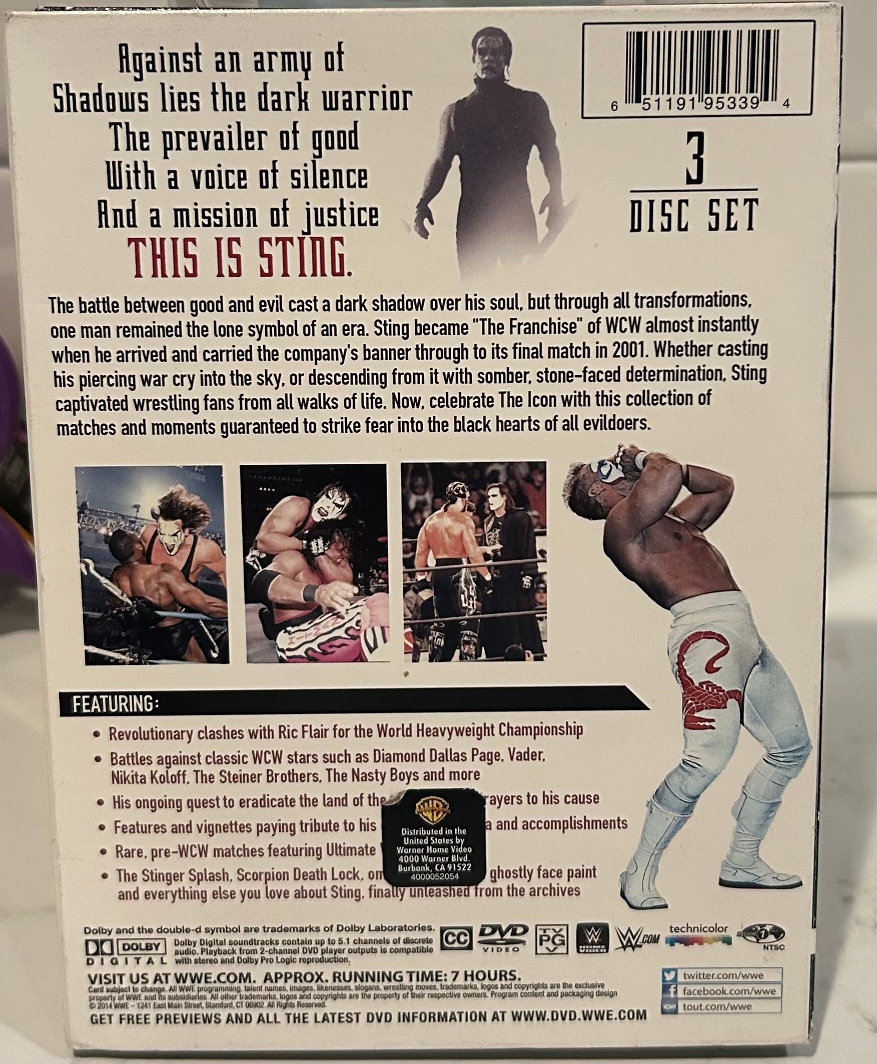 WWE DVD “The Best of Sting” (3-Disc Set) – The Wrestling Universe