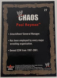 Paul Heyman 2004 WWE Chaos GOLD Card (The Wise Man)