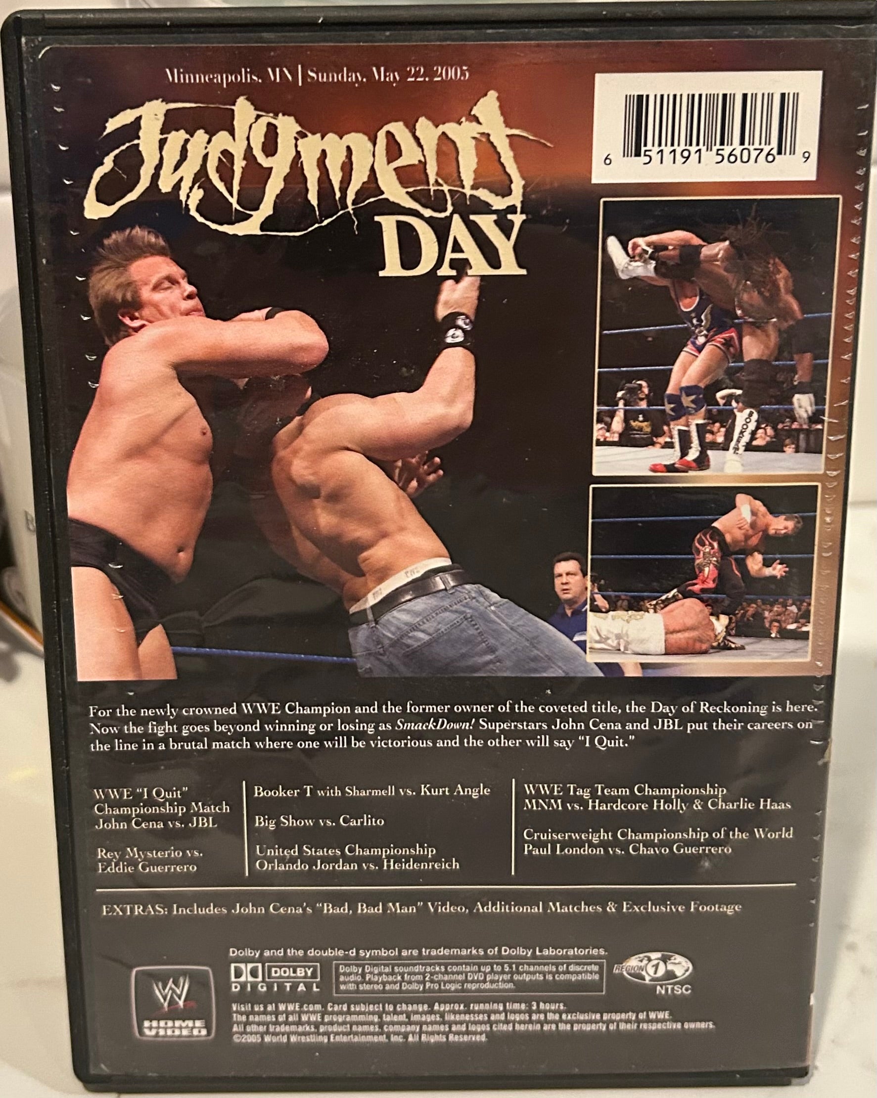 WWE DVD “Judgement Day 2005” (Cena, JBL, Eddie Guerrero & so much