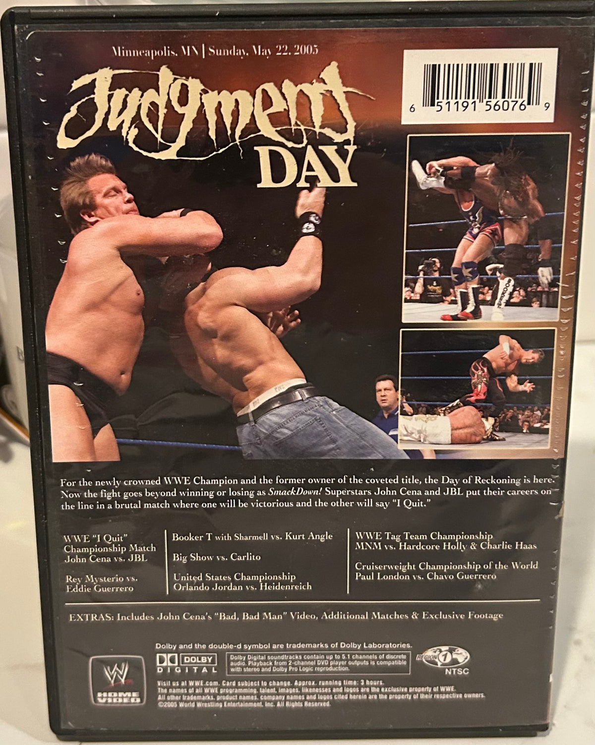 + WWE DVD “Judgement Day 2005” (Cena, JBL, Eddie Guerrero & so much more)