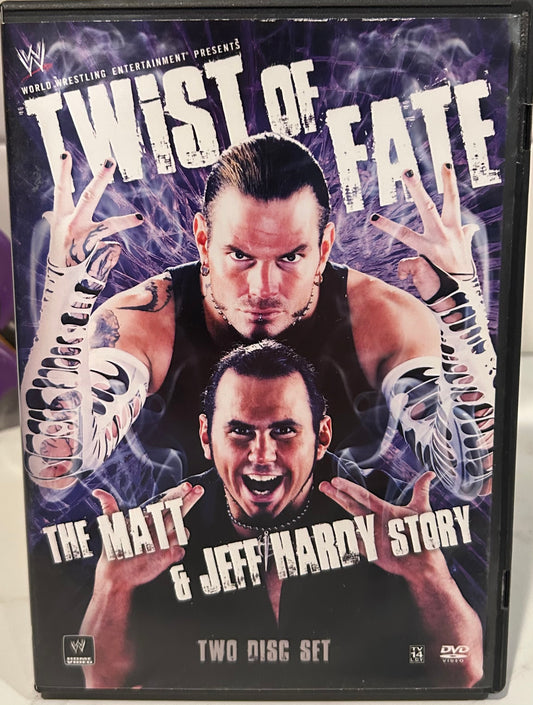 + WWE DVD “The Matt & Jeff Hardy Story, Twist of Fate” (2-Disc Set)