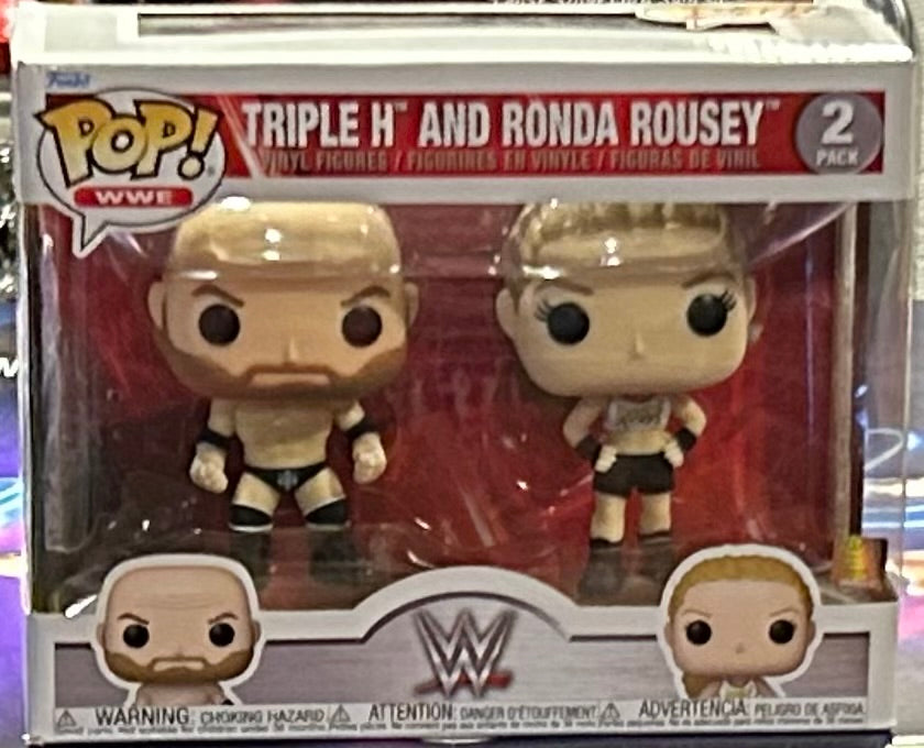 * Triple H & Ronda Rousey WWE Funko Pops 2-Pack