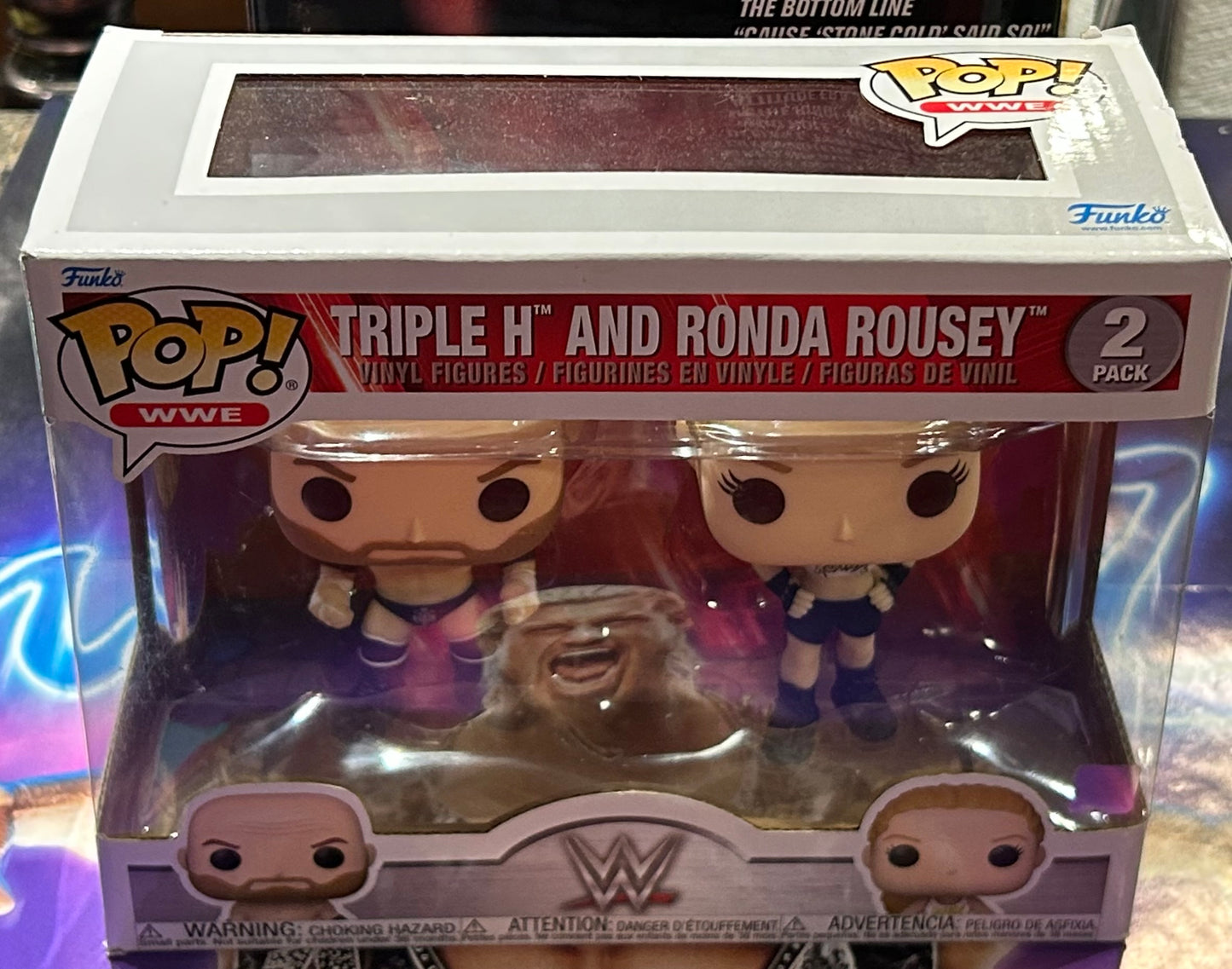 * Triple H & Ronda Rousey WWE Funko Pops 2-Pack