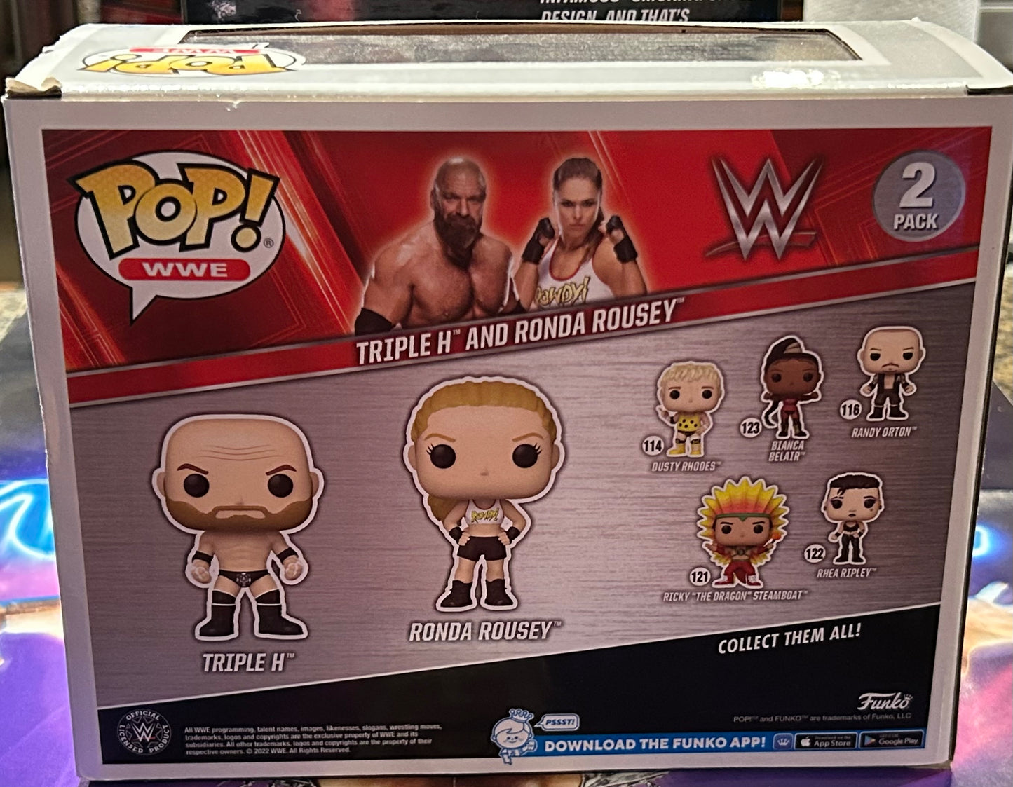 * Triple H & Ronda Rousey WWE Funko Pops 2-Pack