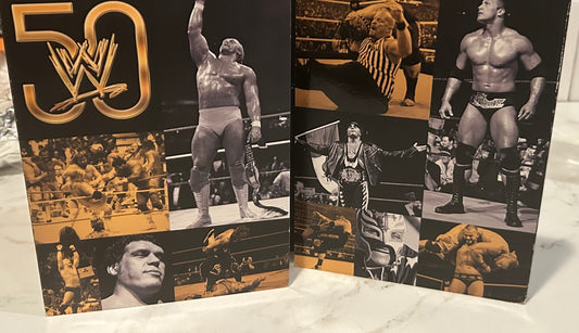+ WWE DVD “The History of WWE, 50 Years of Sports Entertainment” (3-Disc Set)