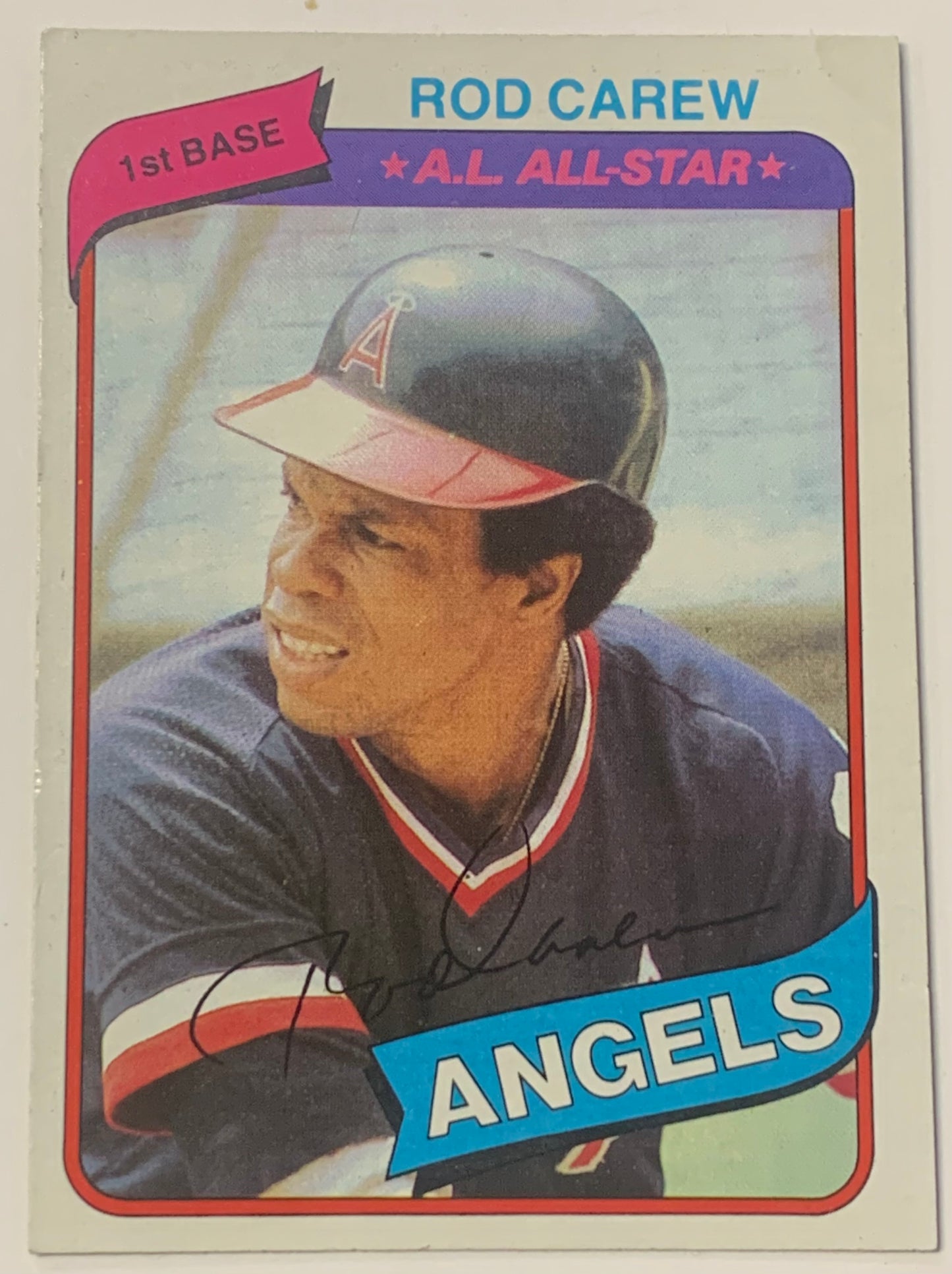 Rod Carew 1980 Topps Card ANGELS
