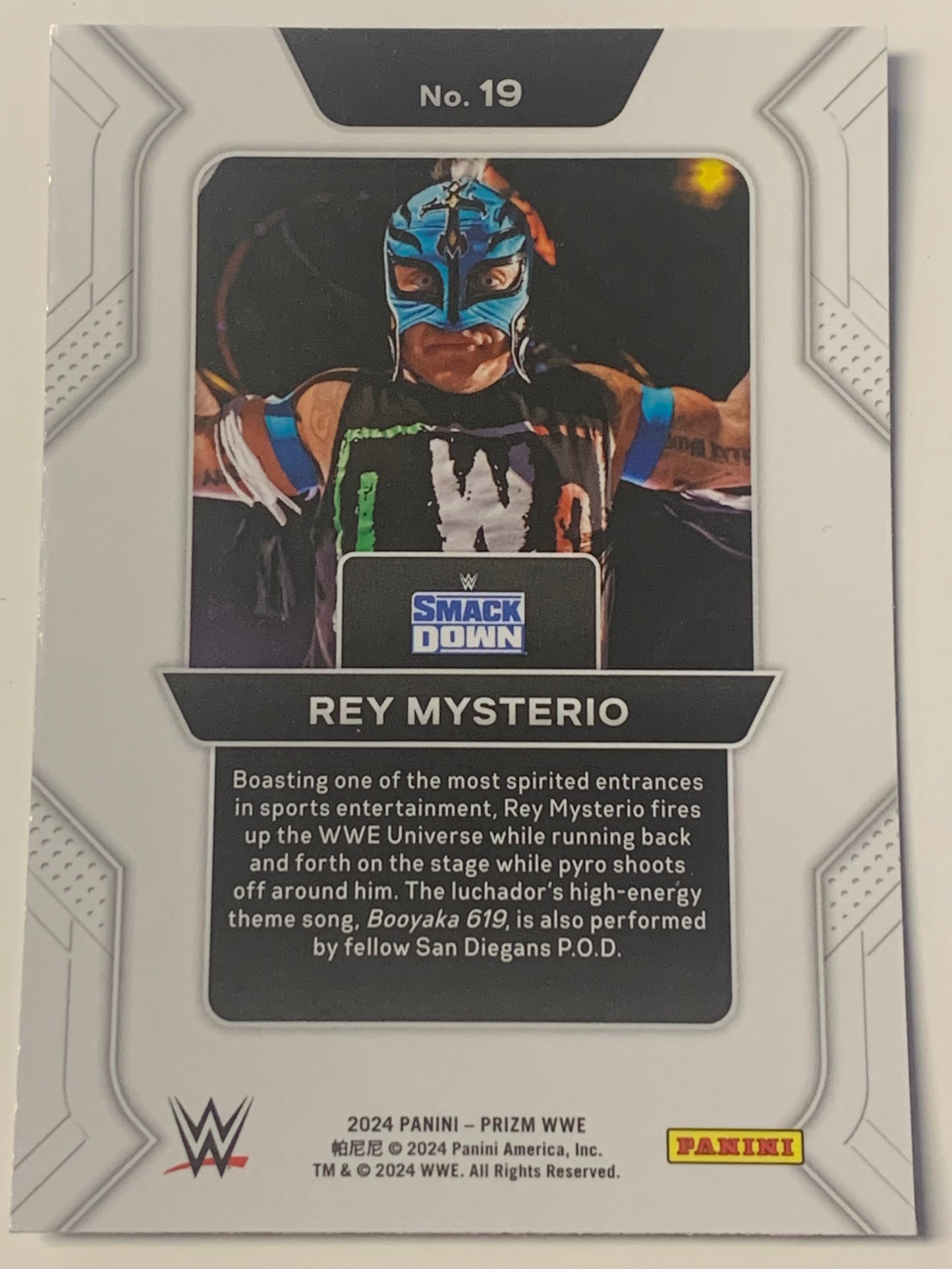 Rey Mysterio 2024 Panini Prizm “Prizmatic Entrances” Insert LWO