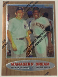 Mickey Mantle & Willie Mays 1997 Topps Chrome Commemorative Card (H.O.F. Legends)