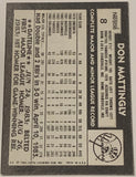 Don Mattingly 1984 Topps Nestle Black & White ROOKIE Card (Yankees Legend)