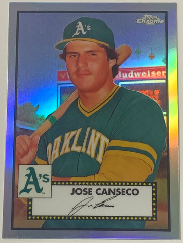 Jose Canseco 2021 Topps Chrome Platinum Refractor Card!!!