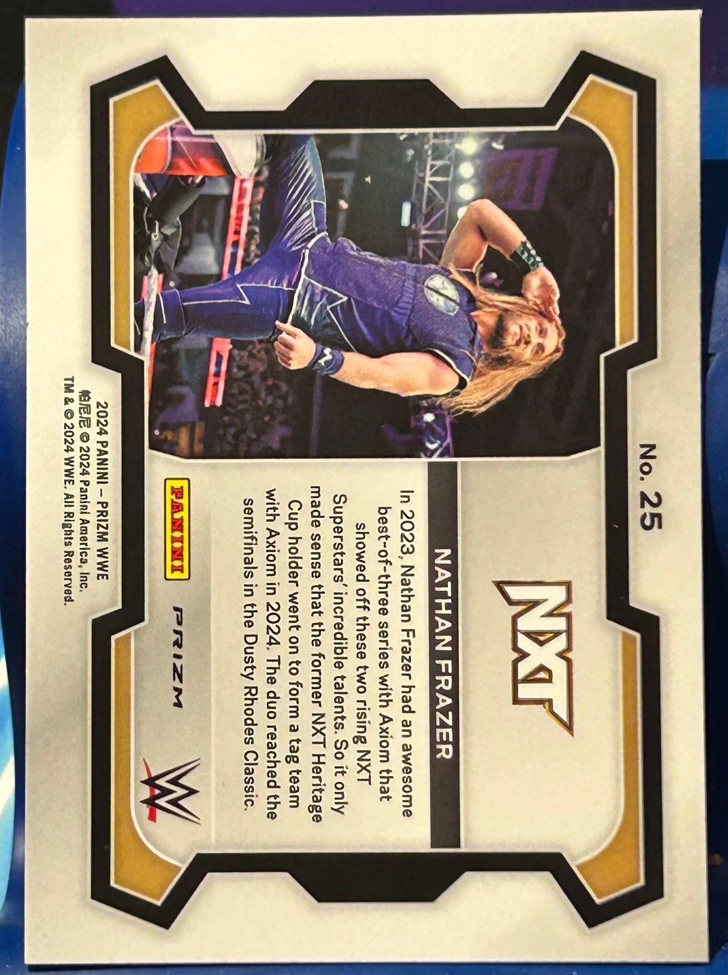 * Nathan Frazer 2024 WWE NXT Prizm DISCO Parallel Card