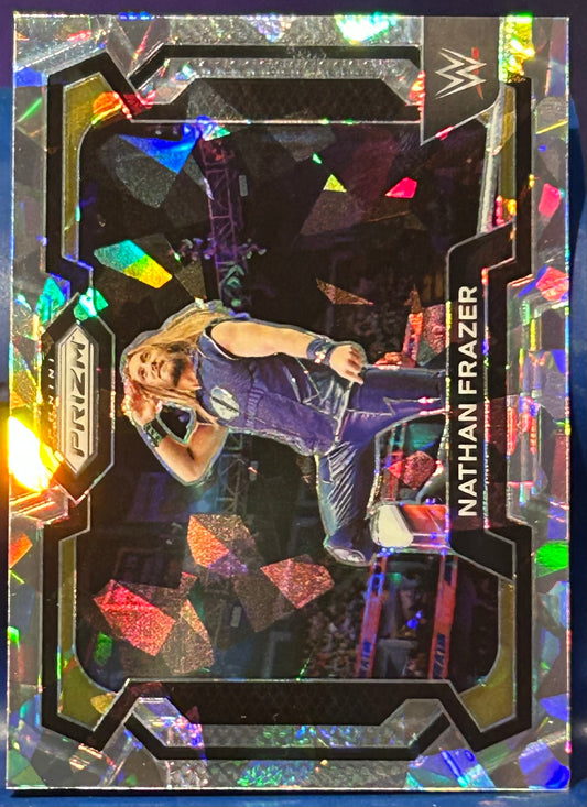 * Nathan Frazer 2024 WWE NXT Prizm CRACKED ICE Parallel Card
